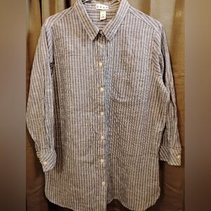 Dash Linen Navy Perfect Shirt